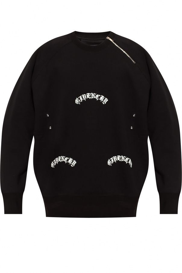 Givenchy givenchy red embroidery hoodie