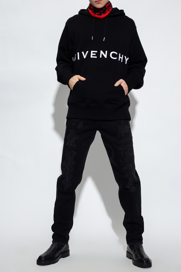 givenchy yellow Oversize hoodie