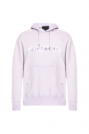 givenchy lace trimmed cotton hoodie