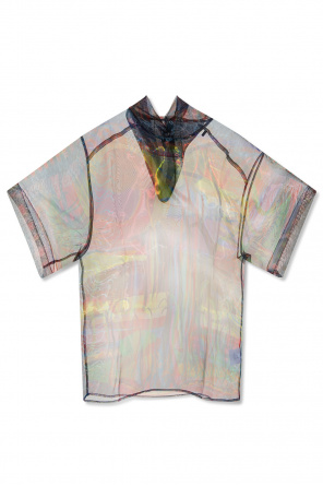 Givenchy distressed detail faded effect shirt