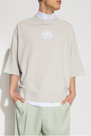 Givenchy Dwuwarstwowa bluza z krótkimi rękawami