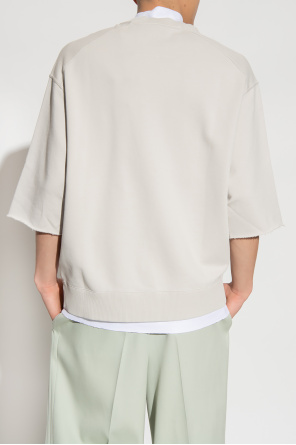 Givenchy interdit Two-layer sweatshirt with short sleeves