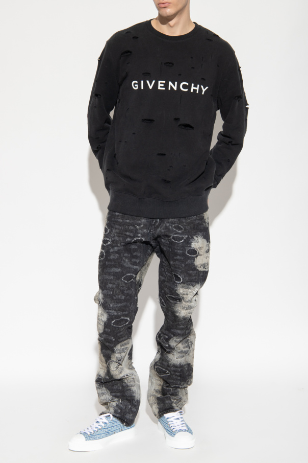 Givenchy Givenchy back floral lace detail jumper