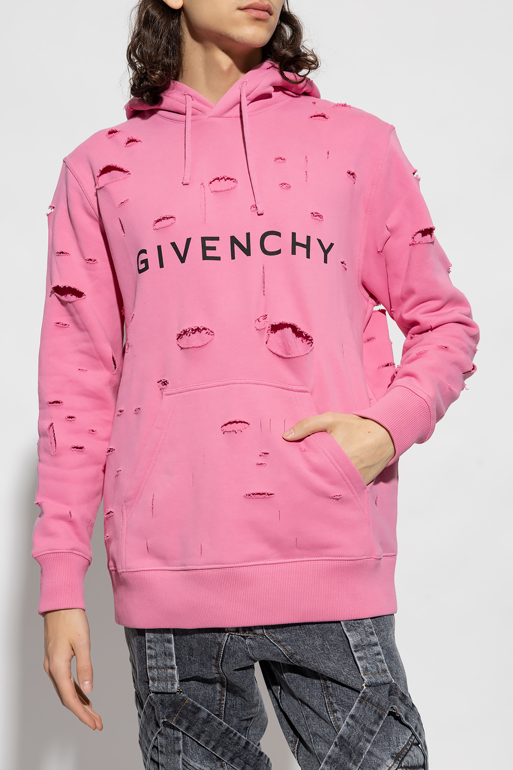 dress Givenchy Kids logo-print jersey hoodie - dress Givenchy - Taschen aus  zweiter Hand