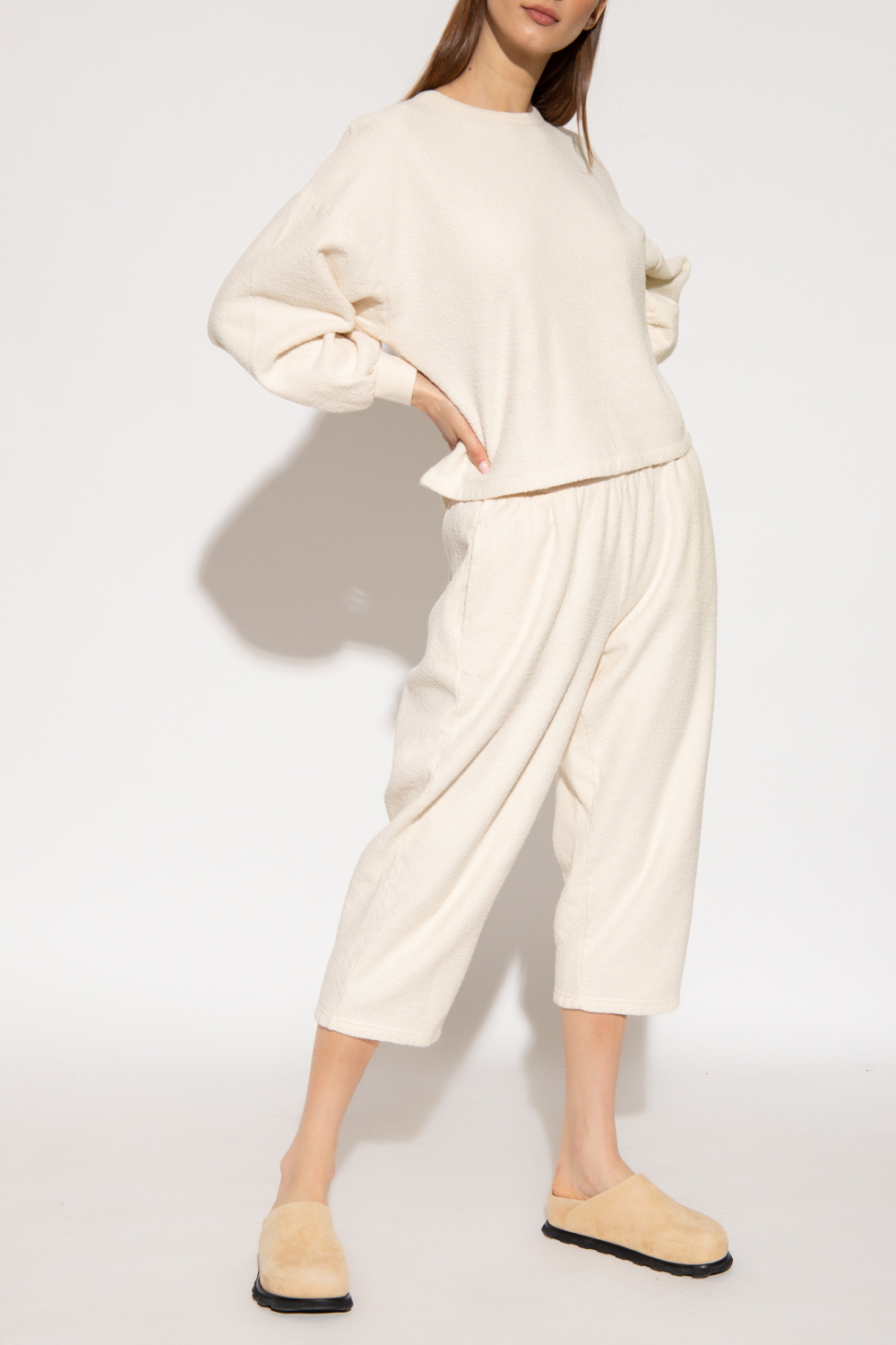 American Vintage Textured Sweatshirt In Neutral