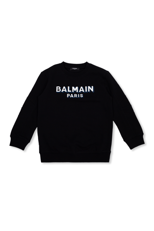 Balmain Kids logo embroidered bodysuit balmain body