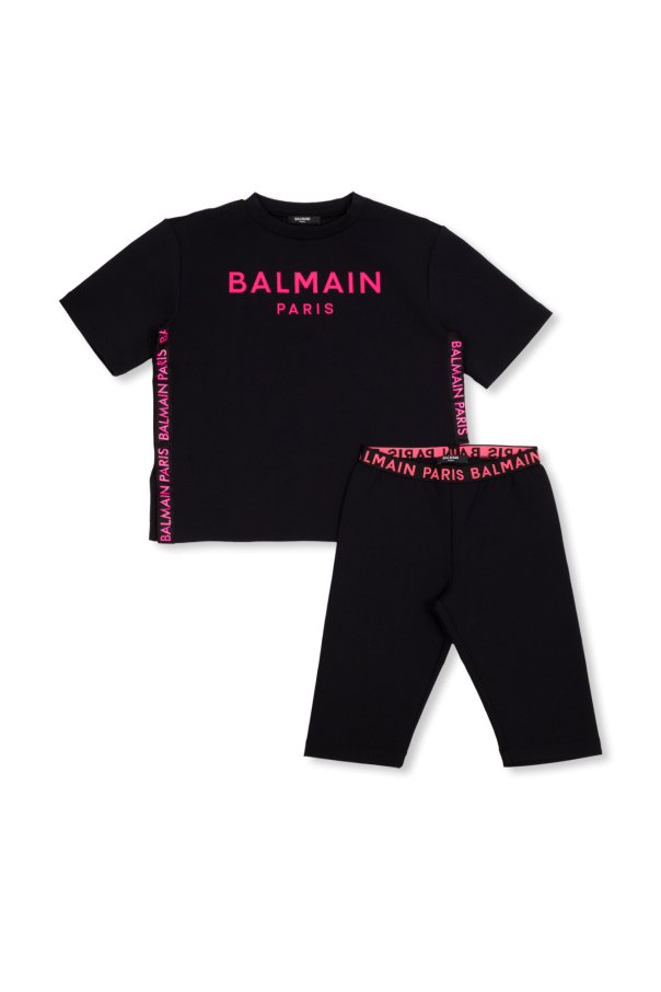 Balmain Kids Set: T-shirt and Leggings