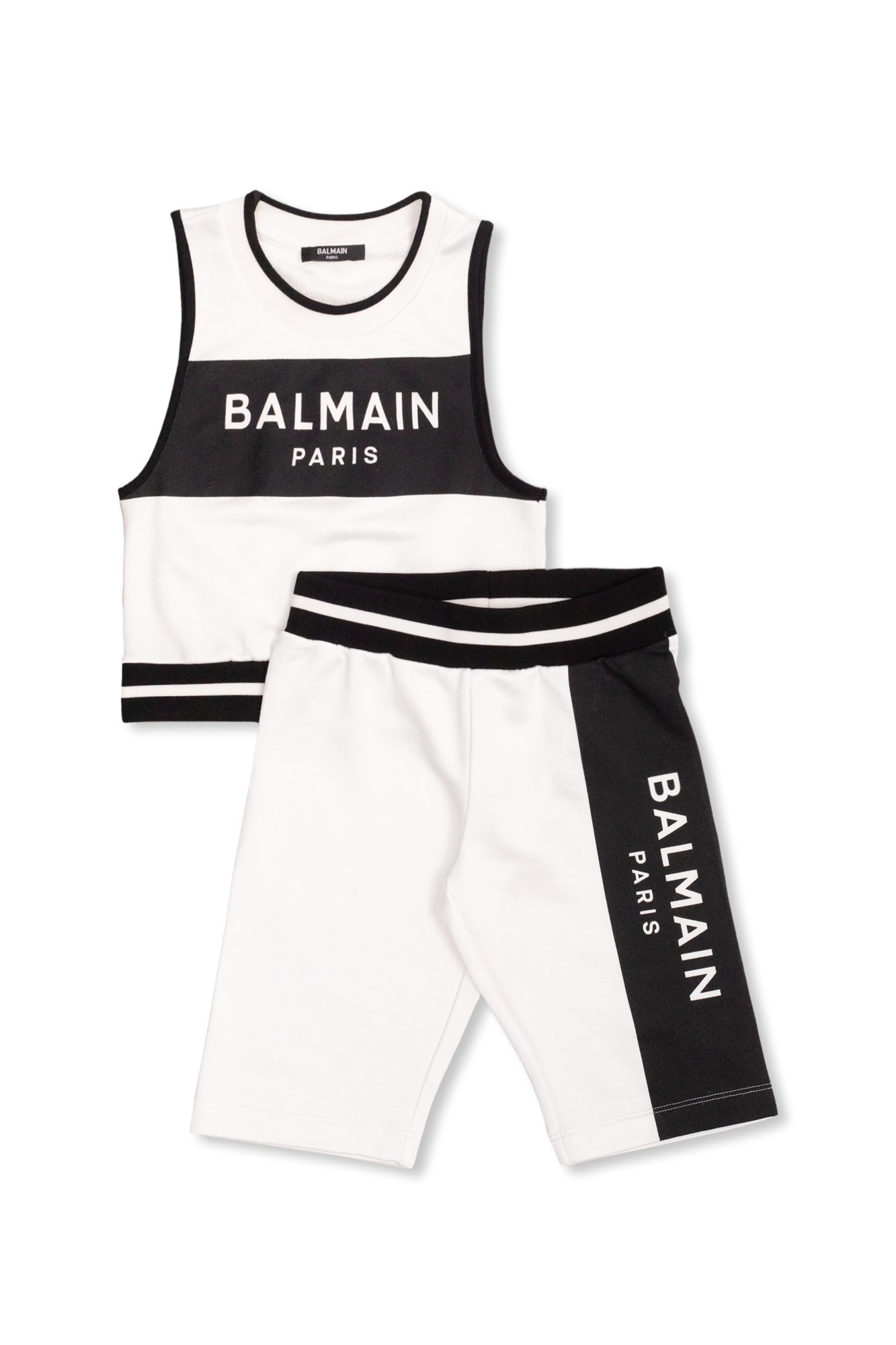 Balmain Kids T-shirt & shorts set