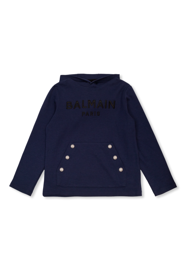 Bluza z logo od Balmain Kids
