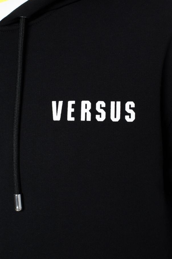 Czarny Bluza z nadrukiem z logo Versace Versus - Vitkac Polska