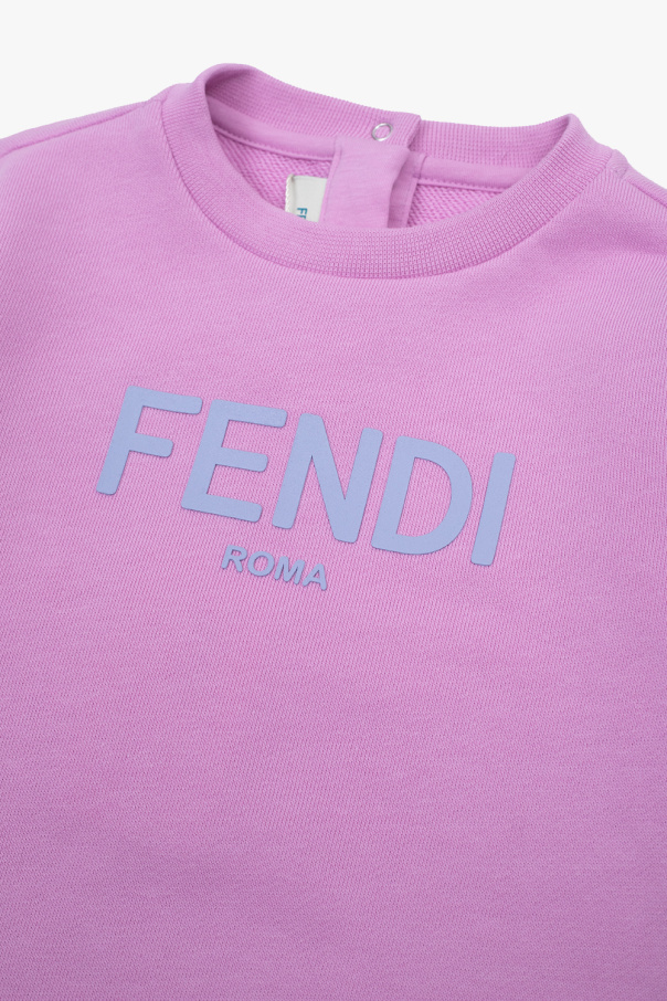 Fendi Kids FENDI MONOGRAMMED DOUBLE-BREASTED BLAZER
