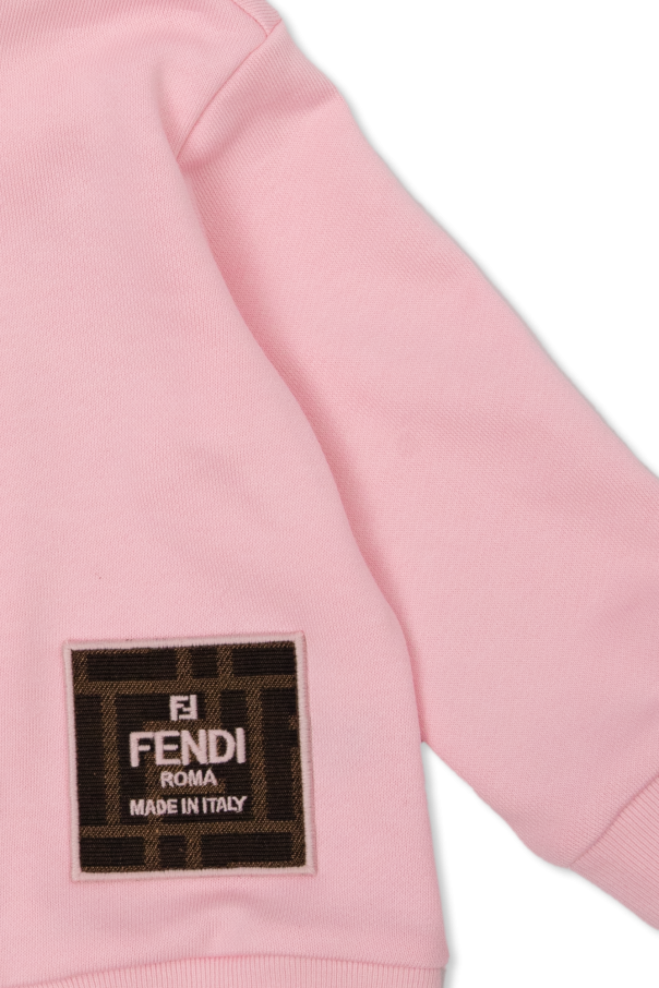 Fendi Kids Patched hoodie