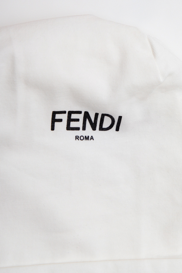 Fendi Kids FENDI REVERSIBLE SCARF WITH LOGO