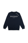 Balmain Kids NAVY BLUE Sweatshirt with logo