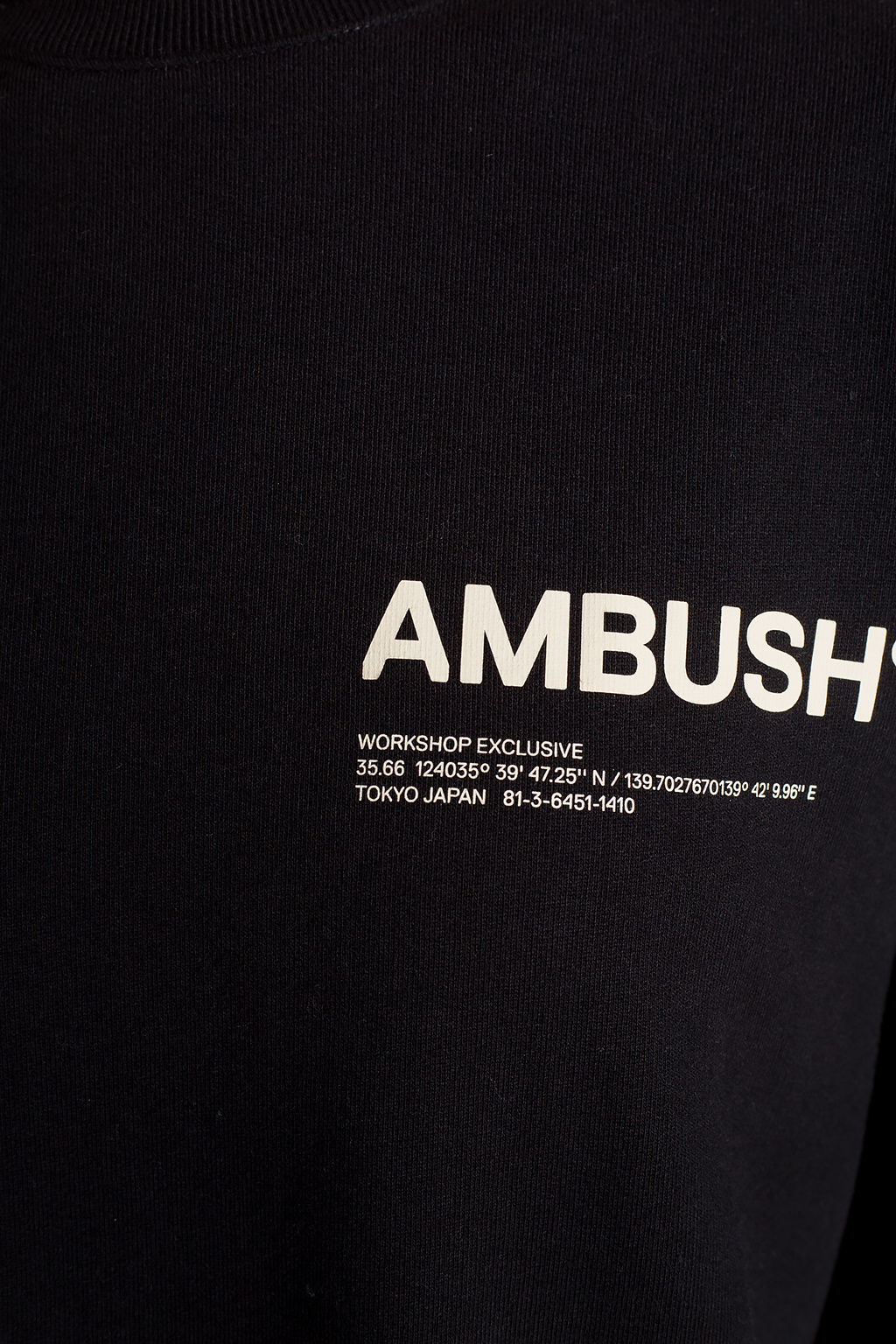 Ambush nero sweatshirt with logo