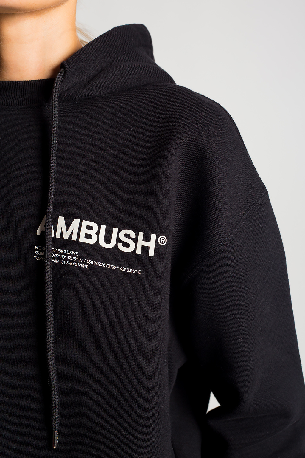 Ambush back-printed geometric hoodie