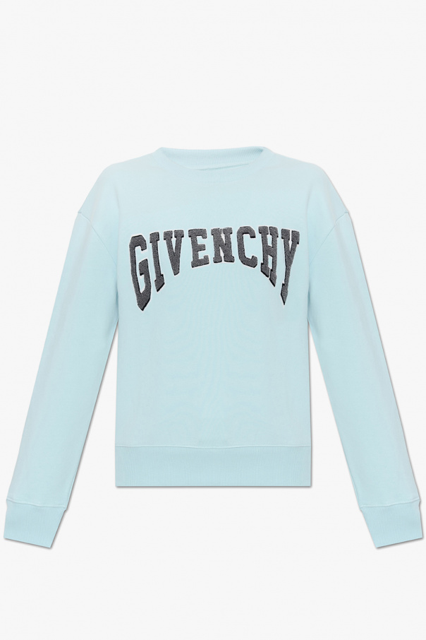 Givenchy Givenchy logo-print eyelet-detailing sweatshirt