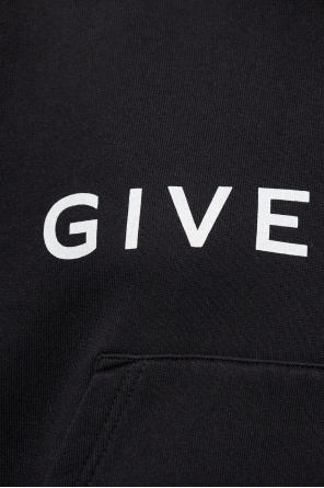 Givenchy krotki sweter z logo givenchy pulower