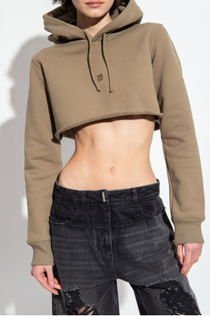 Givenchy doppelter Cropped hoodie