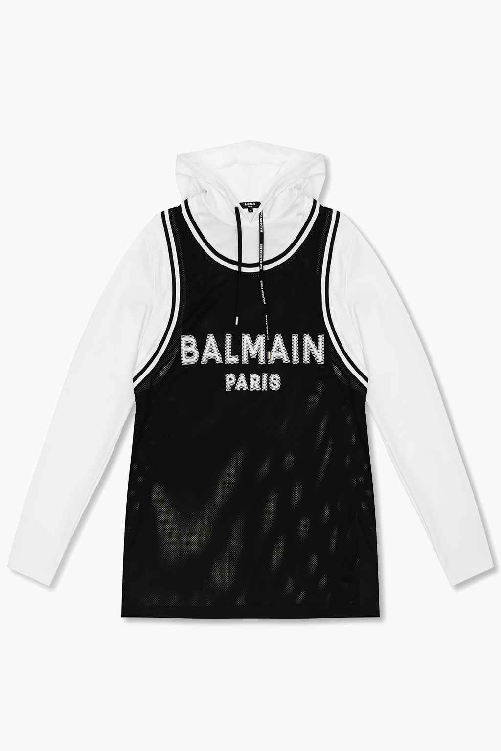 Balmain Hooded training T-shirt