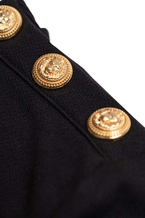 Balmain Kids Sudadera con logo estampado