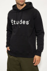 Etudes BLACK Hoodie with floral motif