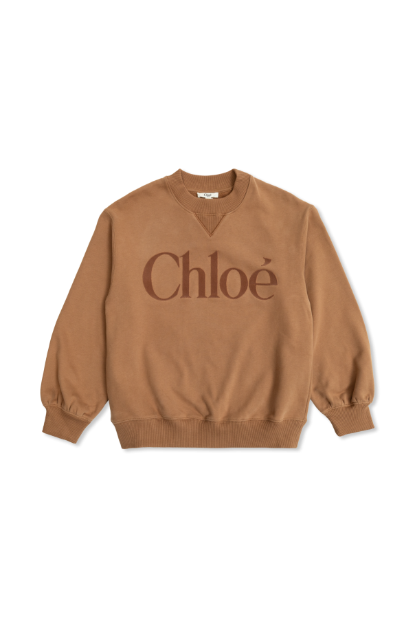 Sweatshirt with embroidered logo od Chloé Kids