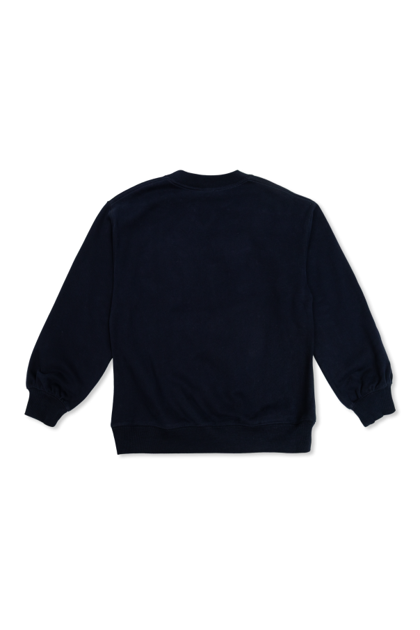 Chloé Kids Sweatshirt with a logo and a velvety finish