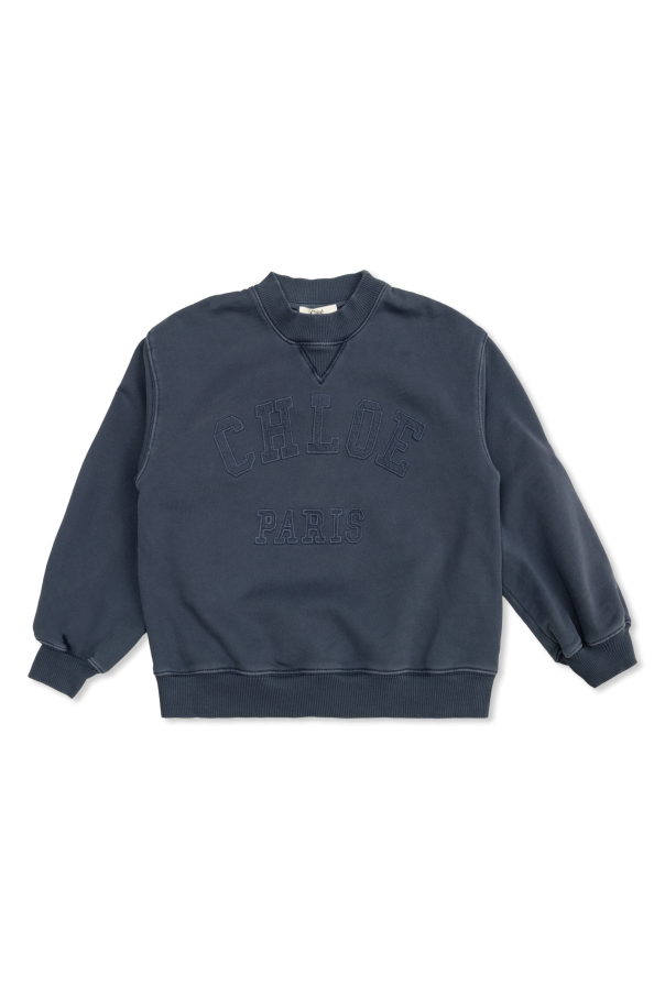Sweatshirt with embroidered logo od Chloé Kids