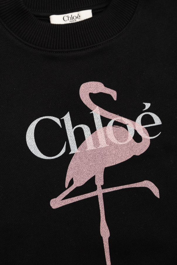 Chloé Kids Sweatshirt with printed logo