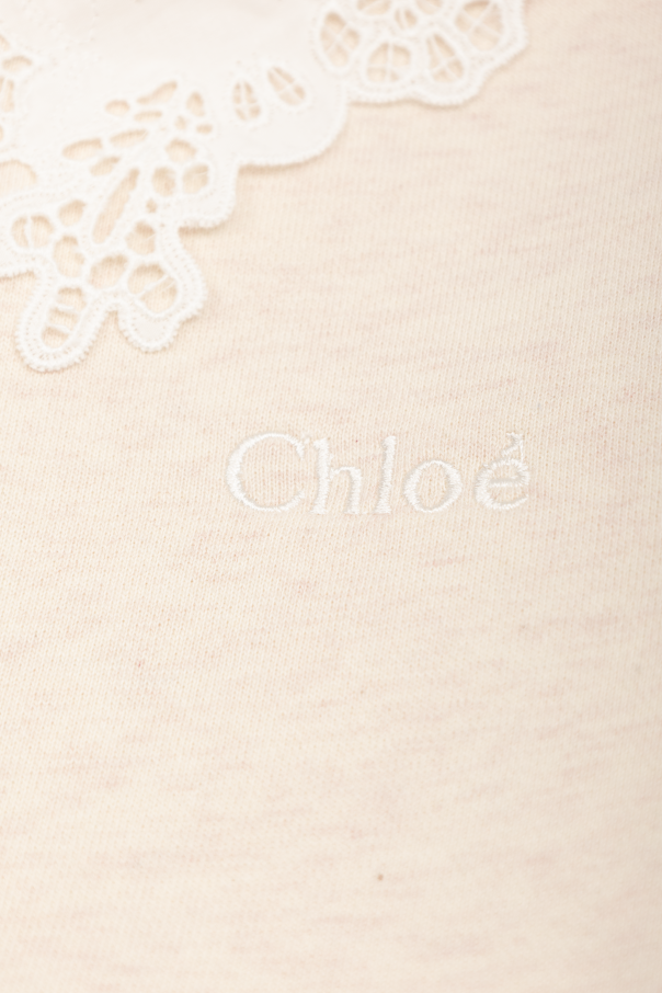 Chloé Kids Camisola com colarinho