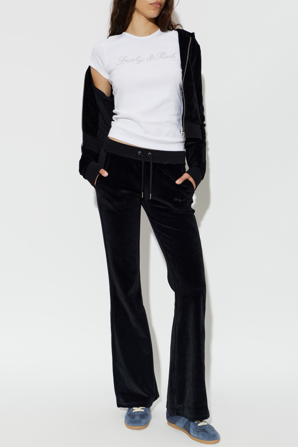 Sporty & Rich Velvet sweatshirt from the "Rich Girl Drop" collection