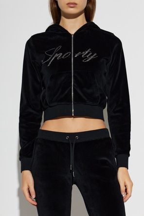 Sporty & Rich Velours-Sweatshirt aus der Kollektion ‚Rich Bitch Drop‘