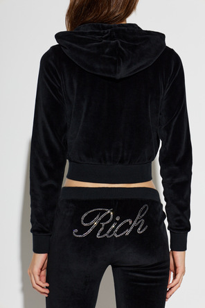 Sporty & Rich Velours-Sweatshirt aus der Kollektion ‚Rich Bitch Drop‘