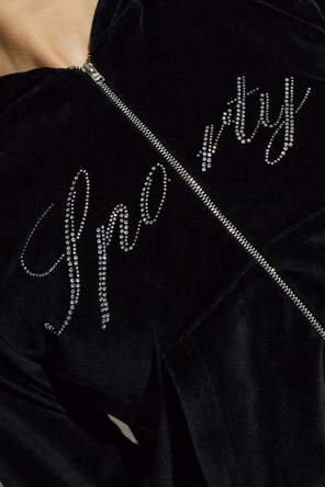 Sporty & Rich Velours-Sweatshirt aus der Kollektion ‚Rich Bitch Drop‘