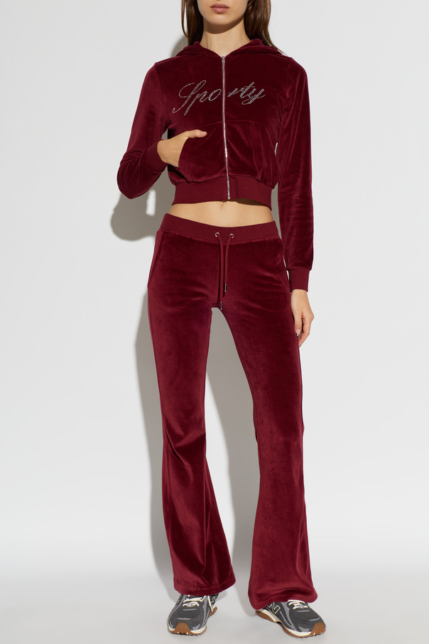 Sporty & Rich Velour sweatshirt from the ‘Rich Bitch Drop’ collection