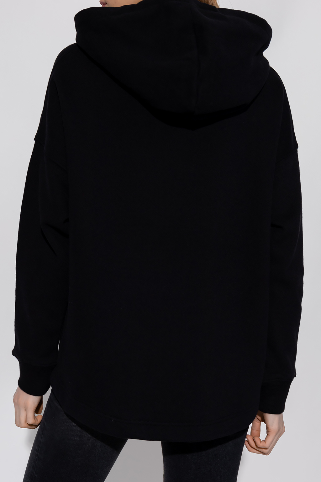 AllSaints ‘Capso Kiku Etienne’ asymmetric cotton hoodie