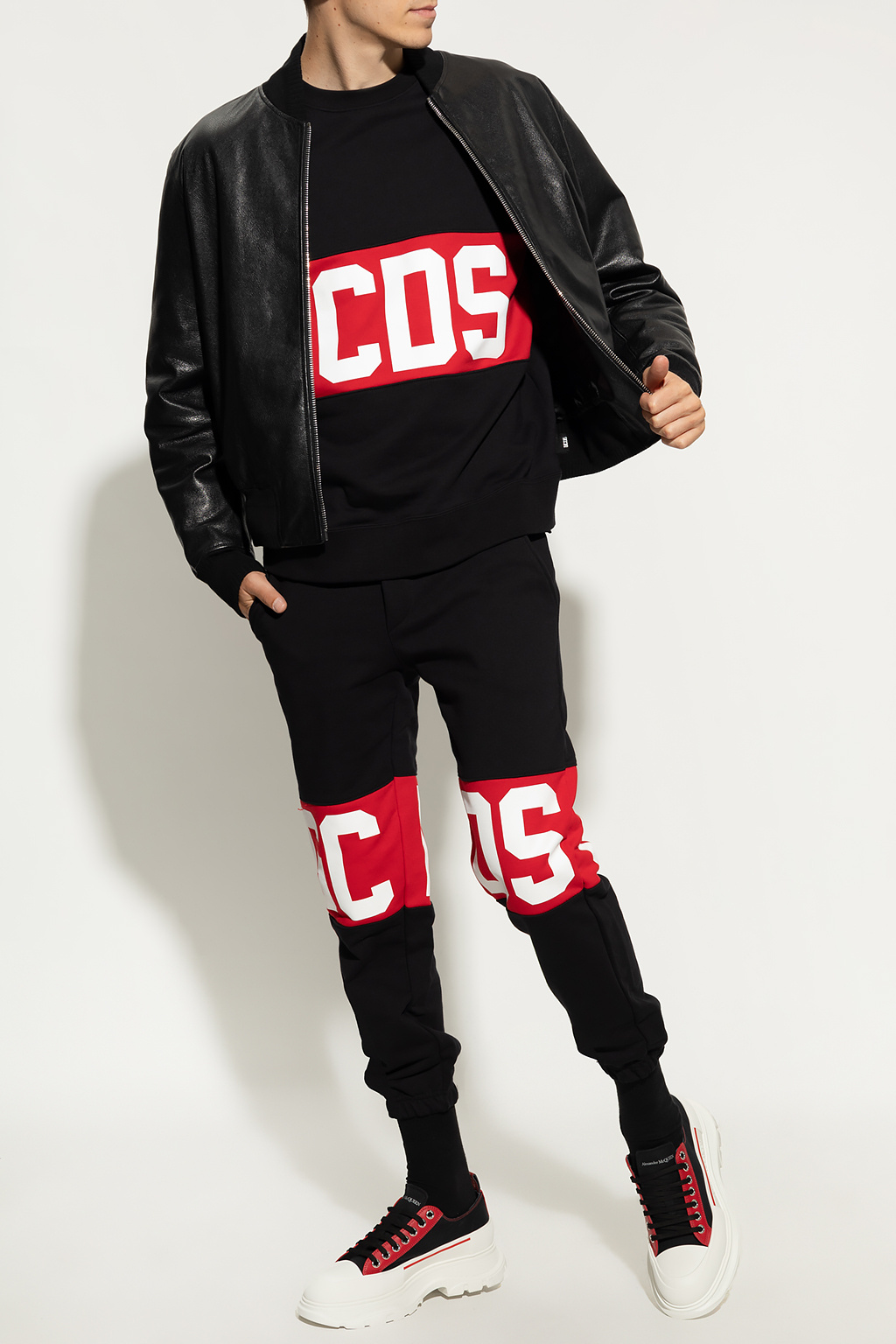 GCDS Girl sweatshirt with logo