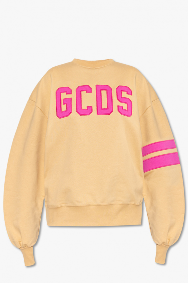 GCDS shoe-care sweatshirt with logo