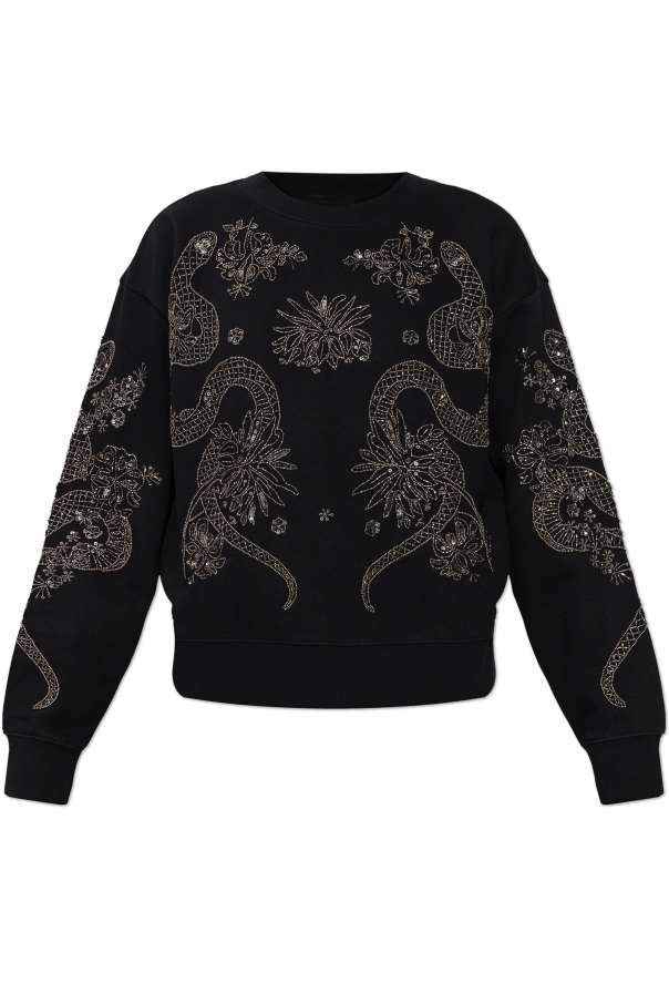 Sweatshirt with 'Cecile' appliqués od AllSaints