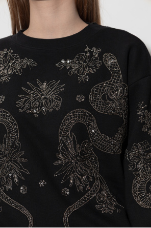 AllSaints Sweatshirt mit Applikationen ‘Cecile’