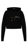 Balmain BLACK Cropped hoodie