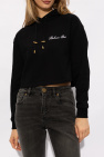 Balmain BLACK Cropped hoodie