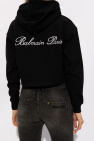 Balmain BLACK Cropped hoodie