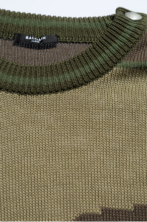 Balmain Sweater with camouflage pattern