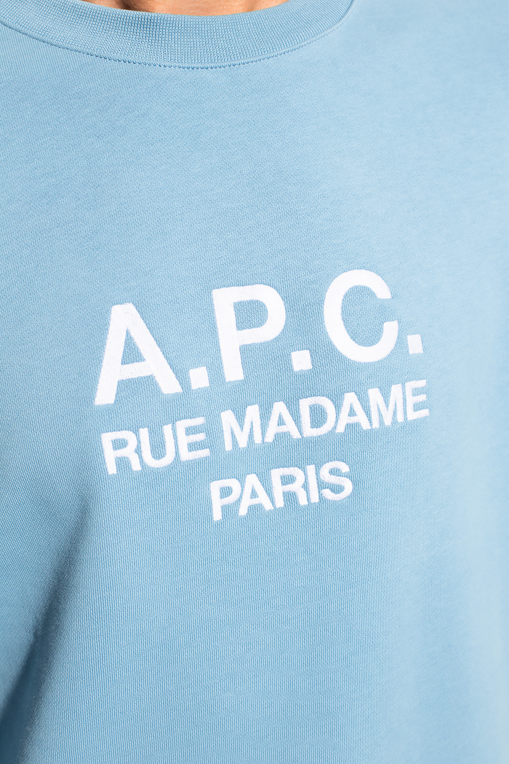 A.P.C. Logo-embroidered polo sweatshirt