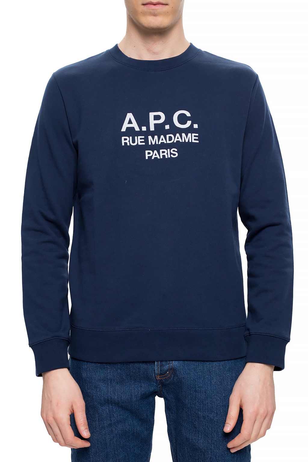 A.P.C. Love Moschino Sweat-shirt à logo encadré en caoutchouc