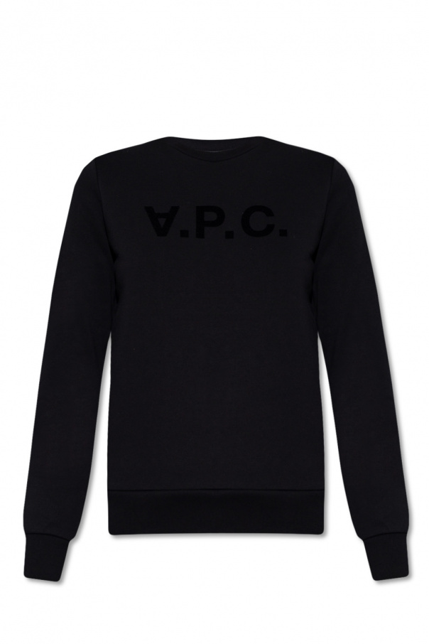 A.P.C. balmain logo hooded sweatshirt