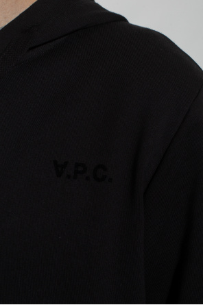A.P.C. hooded zip-up track jacket Blu
