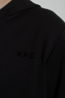 A.P.C. cropped hoodie with logo in flame print co-ord